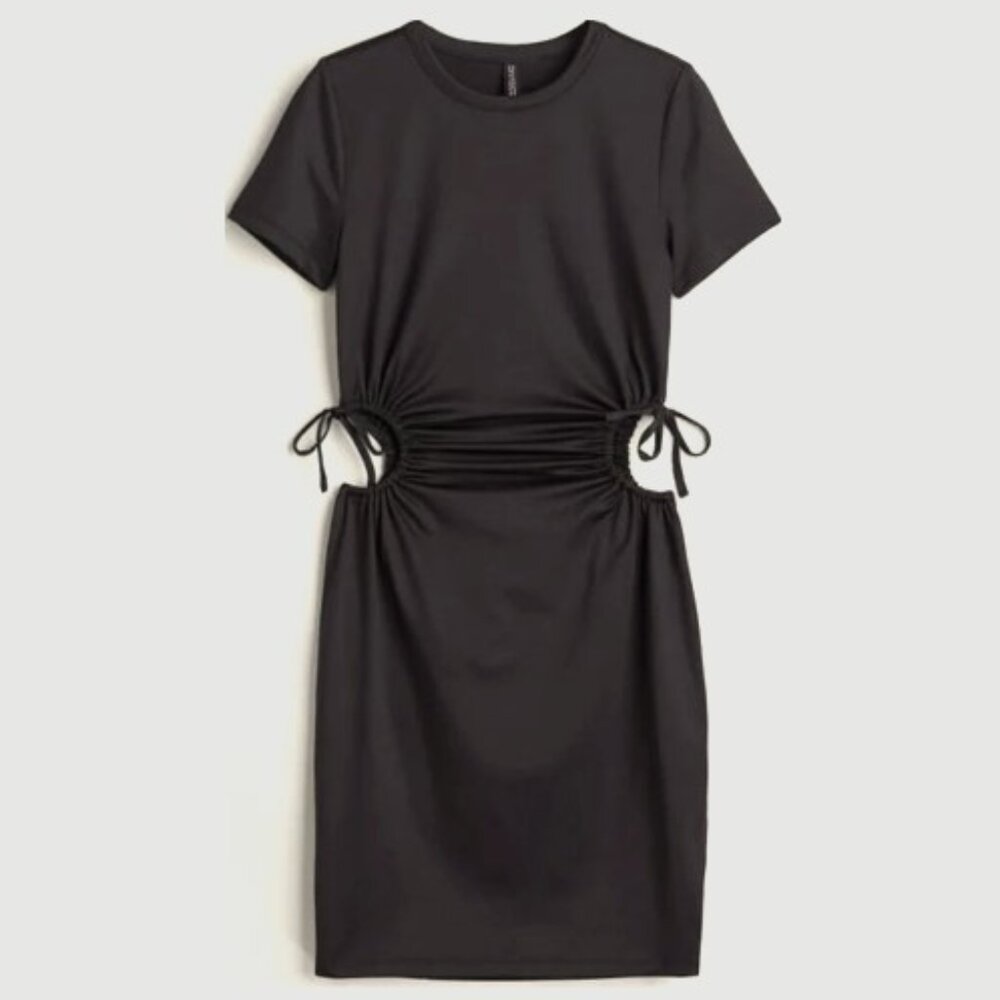Divided H&M, Women Size M Bodycon Cutout Dress, Black - Picture 2 of 5
